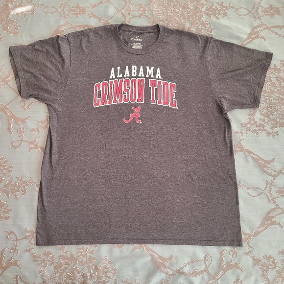 Fanatics Alabama Crimson Tide Gray Graphic Tee Shirt Men's Size 2XL - Picture 1 of 6